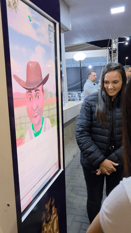 Romeiro usando o Divino 6